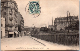 92 ASNIERES - L'avenue Flachat Et La Gare - Asnieres Sur Seine
