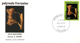 POLYNESIE FDC 1993 LA PECHE HAUTURIERE - FDC