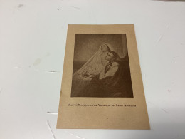 Image Pieuse Image Religieuse 1900 SAINTE MONIQUE ET LA VOCATION DE SAINT AUGUSTIN - Devotion Images