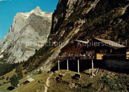 13219847 Grindelwald Bergrestaurant Auf Pfingstegg Wetterhorn Berner Alpen Grind - Other & Unclassified