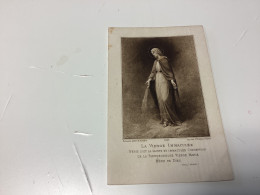 Image Pieuse Image Religieuse 1900  LA VIERGE INNACULIN BENIE SOIT LA SAINTE EY INMACULÉE CONCEPTION DE LA BIENHEUREUSE - Images Religieuses