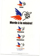 CPM - M -  SECOURS POPULAIRE FRANCAIS - MERDE A LA MISERE ! - Advertising