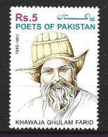 PAKISTAN. N°1043 De 2001. Poète Ghulam Farid. - Ecrivains