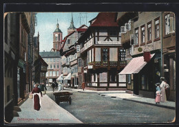 AK Göttingen, Barfüsserstrasse Mit Weinhandlung  - Göttingen