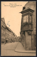 AK Pirna A. Elbe, Erker An Der Ecke Langestrasse Und Badergasse  - Pirna