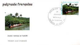 POLYNESIE FDC 1993 JOURNEE MONDIALE DU TOURISME - FDC