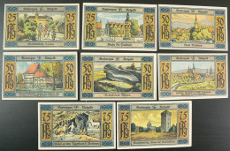 8x Bockenem: 25 Pfg. Bis 75 Pfennig Bis 31.12.1923 - Ambergau Notgeld - [11] Lokale Uitgaven