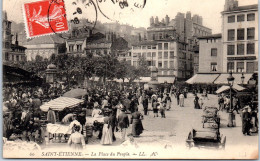 42 SAINT ETIENNE - La Place Du Peuple Le Jour Du Marche  - Saint Etienne