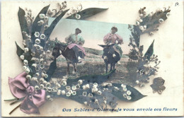 85 LES SABLES D'OLONNE - Souvenir Je Vous Envoi Ces Fleurs  - Sables D'Olonne