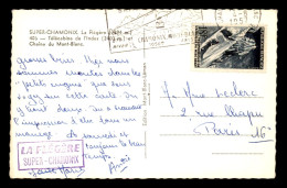 TELEPHERIQUE DE L'AIGUILLE DU MIDI 18F BLEU-NOIR N° 1079 SEUL SUR CARTE POSTALE  - Cartas & Documentos