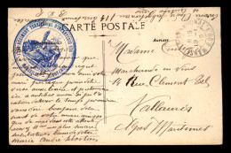 GUERRE 14/18 - CACHET DU 114EME REGIMENT TERRITORIAL D'INFANTERIE 33EME CIE A MARSEILLE - Guerre De 1914-18