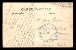 GUERRE 14/18 - CACHET DU VAGUEMESTRE DU 22EME BATAILLON DE CHASSEURS A PIED SUR CARTE DE BOURG-SAINT-MAURICE - WW I