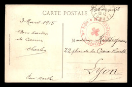 GUERRE 14/18 - CACHET HOPITAL N°58 BIS - CANNES A.M - Oorlog 1914-18