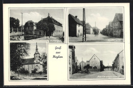 AK Meyhen, Rittergut, Dorfstrasse, Ortspartie Am Gasthof  - Other & Unclassified