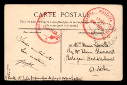 GUERRE 14/18 - CACHET HOPITAL MILITAIRE ANNEXE DU LYCEE D'AVIGNON - WW I