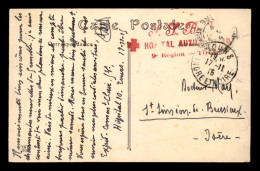 GUERRE 14/18 - CACHET HOPITAL AUXILIAIRE N°10 TOURS (INDRE-ET-LOIRE) - Guerra Del 1914-18