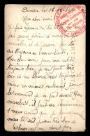 GUERRE 14/18 - DINAN (COTES-D'ARMOR) CACHET DU MEDECIN-CHEF DE L'HOPITAL AUXILIAIRE N°16 DE LA CROIX-ROUGE - Guerre De 1914-18