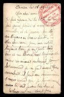 GUERRE 14/18 - DINAN (COTES-D'ARMOR) CACHET DU MEDECIN-CHEF DE L'HOPITAL AUXILIAIRE N°16 DE LA CROIX-ROUGE - WW I