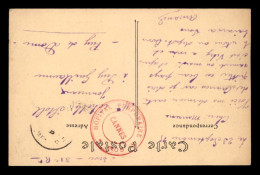 GUERRE 14/18 - CACHET HOPITAL TEMPORAIRE N°60 BIS HOTEL DU PARC A CANNES (ALPES-MARITIMES) - WW I