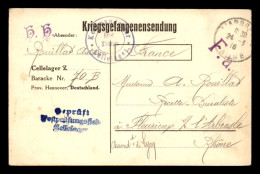 GUERRE 14/18 - CARTE DE FRANCHISE MILITAIRE - CELLELAGER - KRIEGSGEFANGENENSENDUNG  - Lettres & Documents