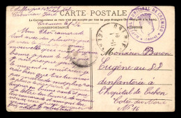 CACHET DE L'HOPITAL MUNICIPAL DE CREMIEU (ISERE) SUR CARTE DE LA RUE JUIVERIE A CREMIEU - JUDAISME - 1. Weltkrieg 1914-1918