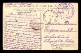 CACHET DE L'HOPITAL MUNICIPAL DE CREMIEU (ISERE) SUR CARTE DE LA RUE JUIVERIE A CREMIEU - JUDAISME - Oorlog 1914-18