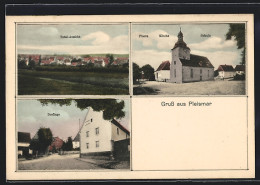 AK Pleismar, Totalansicht, Dorflage, Pfarre Mit Kirche Und Schule  - Altri & Non Classificati