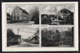 AK Utenbach, Gasthof, R.A.D.L. Kaynsberg, Dorfstrasse, Kriegerdenkmal  - Other & Unclassified