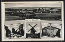 AK Lodersleben, Totalansicht, An Der Ouerne, Mühle, Schloss  - Other & Unclassified