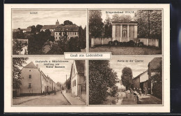 AK Lodersleben, Dorfstrasse Und Materialwarenhandlung Von Walter Baumann, Schloss, Quernepartie  - Other & Unclassified