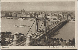 X118028 HONGRIE BUDAPEST PEST PONT D' ELISABETH BATEAU A AUBE A ROUE - Hungary