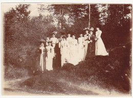 Ancienne Photographie Amateur / Fin 1800 Début 1900 / Hommes Et Femmes élégantes En Promenade Dans Les Bois - Personnes Anonymes