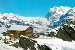 13192917 Kleine Scheidegg Interlaken Restaurant Grindelwaldblick Wetterhorn Wint - Autres & Non Classés