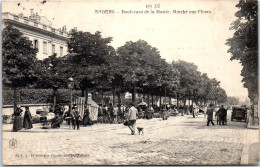 49 ANGERS - Vue Du Boulevard De La Mairie, Marche Aux Fleurs.  - Angers