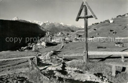 13191917 Graechen VS Binen Und Eggen Mit Bietschhorn Und Berner Alpen Graechen V - Autres & Non Classés