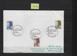 PRIX FIXE. Tour De France Cyclisme 88 Vittel  6/7 Juillet 1990 Liberté De Gandon 3084 - Commemorative Postmarks