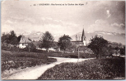 74 LUCINGES - Entree Du Village Et Chaine Des Alpes  - Autres & Non Classés