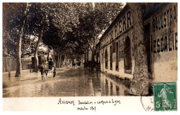 84 AVIGNON - CARTE PHOTO - Crue 1907, Route De Lyon  - Avignon