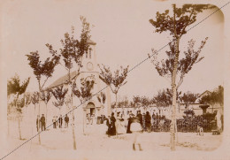 1891 Photo Afrique Algérie Eglise Place De Rosière à Djelfa Souvenir Mission Géodésique Militaire Boulard Gentil - Old (before 1900)