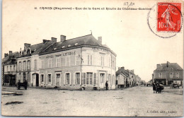 53 CRAON - La Rue De La Gare Et Route De CHATEAUgontier   - Craon