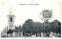 89 VILLEBOUGIS - La Place Et L'eglise. - Villebougis