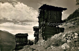 13191347 Ayer Sierre Anniviers Alte Blockhuetten Ayer Sierre - Sonstige & Ohne Zuordnung