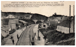 89 PONT SUR YONNE - La Gare, Vue Prise Sur L'interieur Des Voies - Pont Sur Yonne