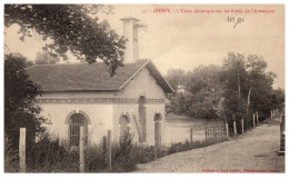 89 CHENY - Usine Electrique Sur Les Bords De L'armencon  - Cheny