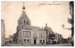 89 BRIENON - L'eglise Et La Mairie. - Brienon Sur Armancon