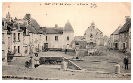 86 PORT DE PILES - Vue De La Place De L'eglise  - Altri & Non Classificati