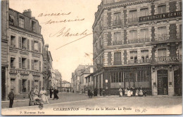 94 CHARENTON - Place De La Mairie Et La Poste. - Charenton Le Pont