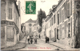 93 VAUJOURS - La Rue De L'eglise. - Other & Unclassified