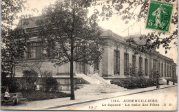 93 AUBERVILLIERS - Le Square Et La Salle Des Fetes. - Aubervilliers