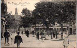92 CLICHY - La Place Du Marche Et La Mairie  - Clichy